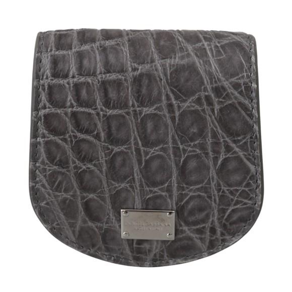 Dolce & Gabbana Blue Leather Holder Pocket Condom Case main image 1